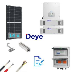   Deye napelemes rendszer 5 kW napelem 10 kWh Deye akkumulátor (rackos)